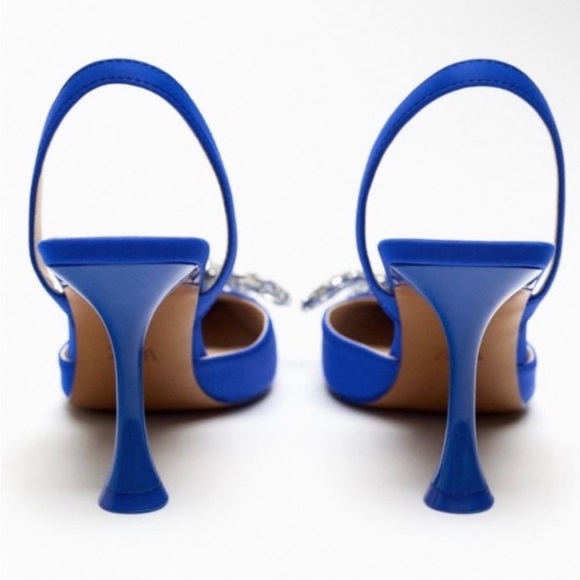 EMBELLISHED BOW HEELED SLINGBACKS - Picture 6 of 13